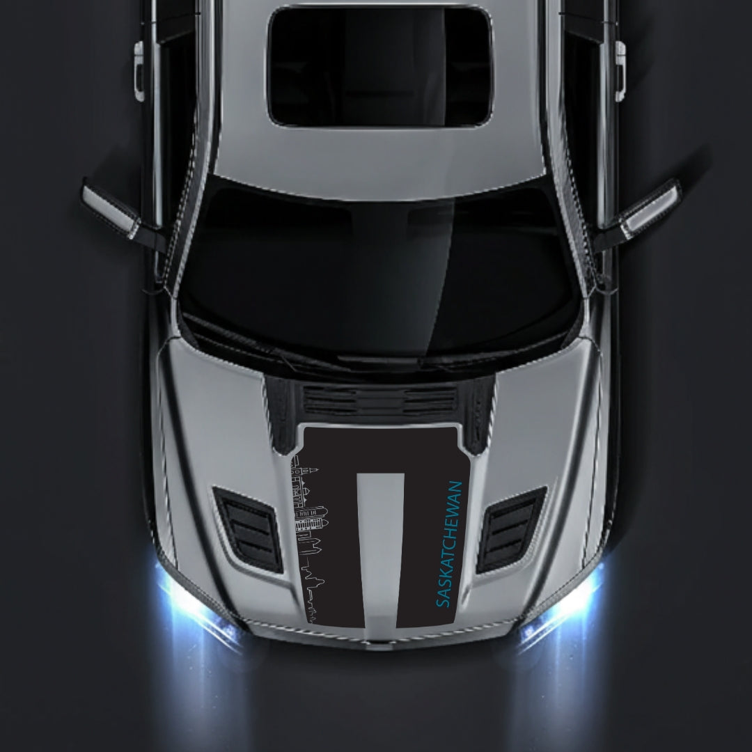 Performance Hood Panel Decal/Sticker - Saskatchewan Skyline - Cut Graphic Kit - For Dodge RAM 1500 2019-2025 - Premium Vinyl