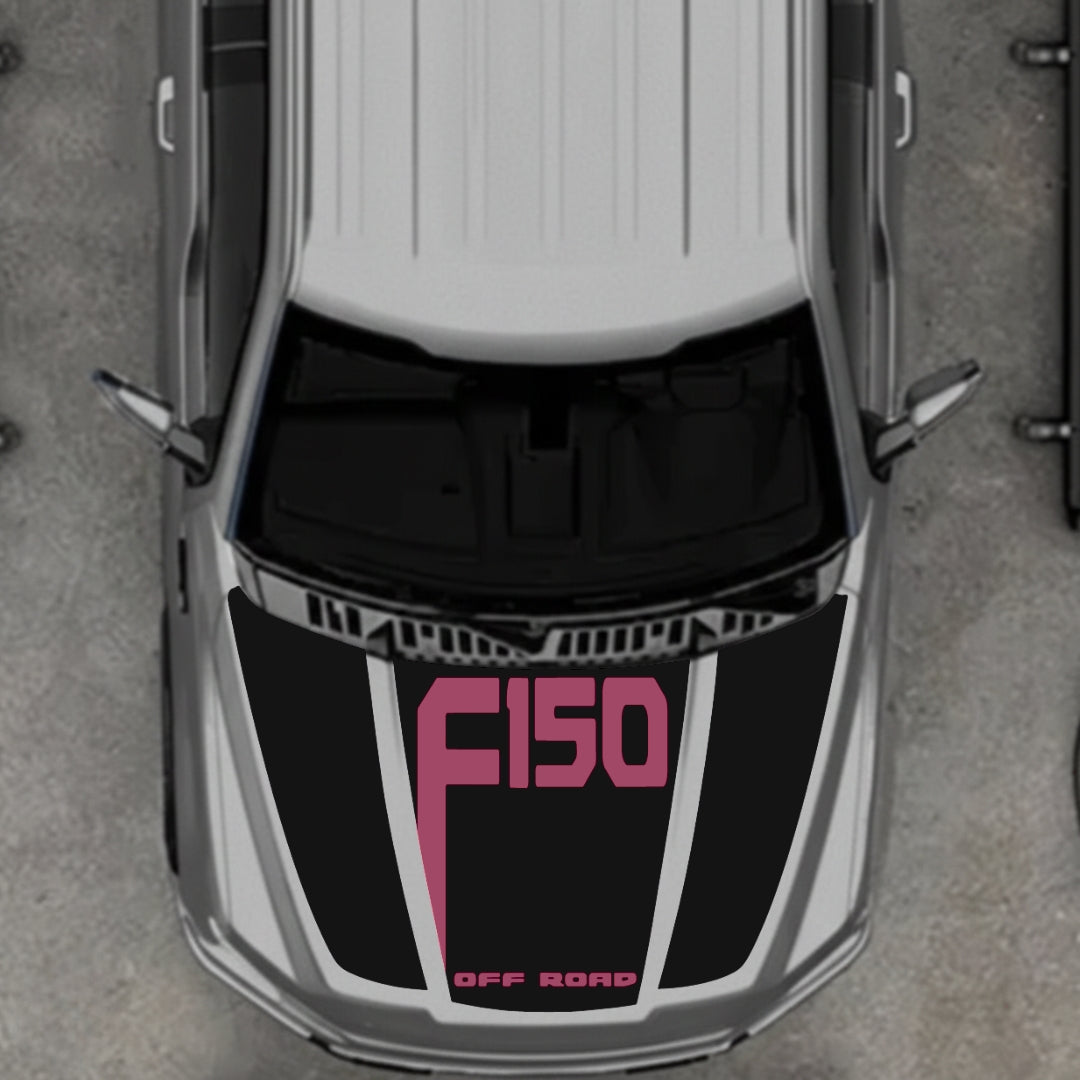 Hood Panel Decal/Sticker - Style 23 Graphic Kit - For Ford F-150 2020-2026 - Premium Vinyl