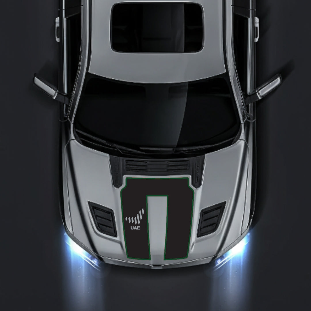 Hood Panel Decal/Sticker - United Arab Emirates - Cut - Border Graphic Kit - For Dodge RAM 1500 2019-2025 - Premium Vinyl