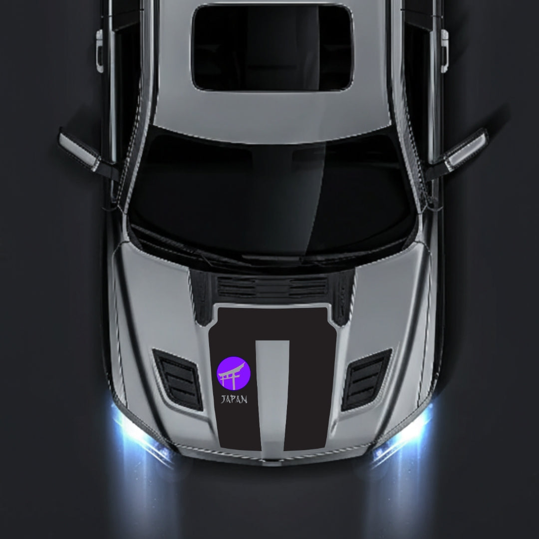 Performance Hood Panel Decal/Sticker - Japan - Cut Graphic Kit - For Dodge RAM 1500 2019-2025 - Premium Vinyl