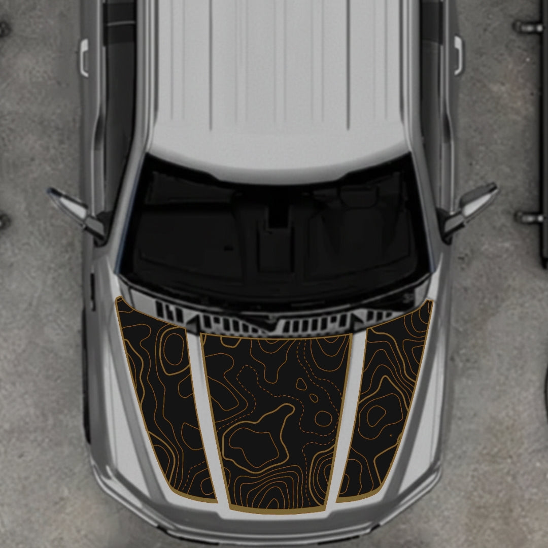 Hood Panel Decal/Sticker - Canada Style 18 Graphic Kit - For Ford F-150 2020-2026 - Premium Vinyl