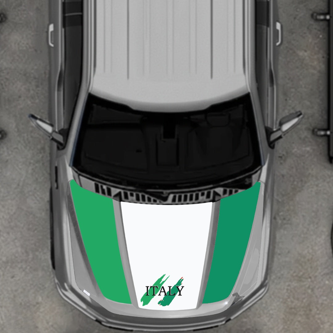 Hood Panel Decal/Sticker - Italy Graphic Kit - For Ford F-150 2020-2026 - Premium Vinyl