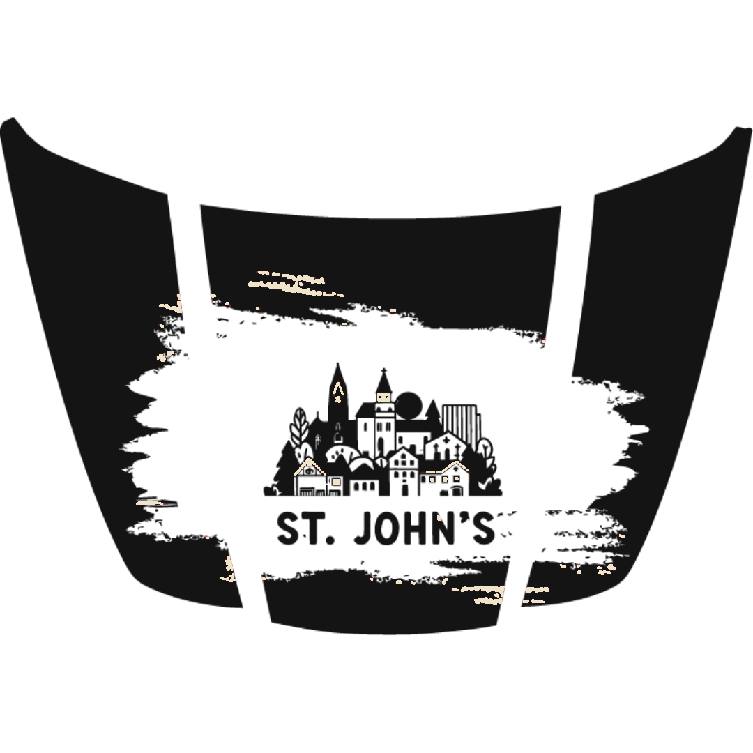 Hood Panel Decal/Sticker - St John's - Cut Graphic Kit - For Ford F-150 2020-2026 - Premium Vinyl