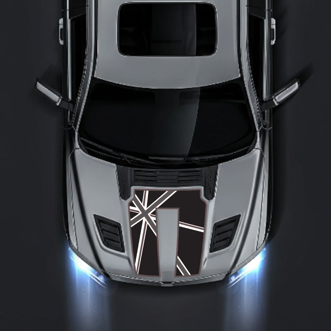 Hood Panel Decal/Sticker - England - Border Graphic Kit - For Dodge RAM 1500 2019-2025 - Premium Vinyl