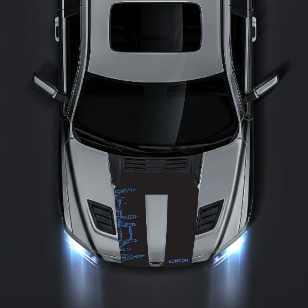 Hood Panel Decal/Sticker - London Skyline Graphic Kit - For Dodge RAM 1500 2019-2025 - Premium Vinyl