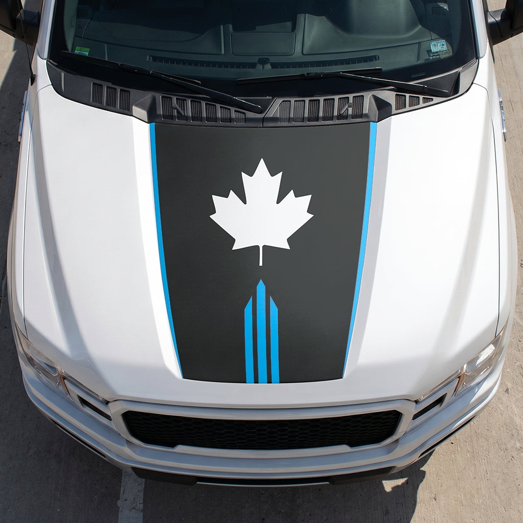 Hood Panel Decal/Sticker - Maple Graphic Decal Graphic Kit - For Ford F-150 2015-2020 - Premium Vinyl