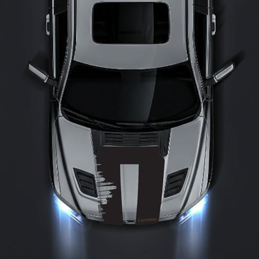 Performance Hood Panel Decal/Sticker - California Skyline - Cut Graphic Kit - For Dodge RAM 1500 2019-2025 - Premium Vinyl