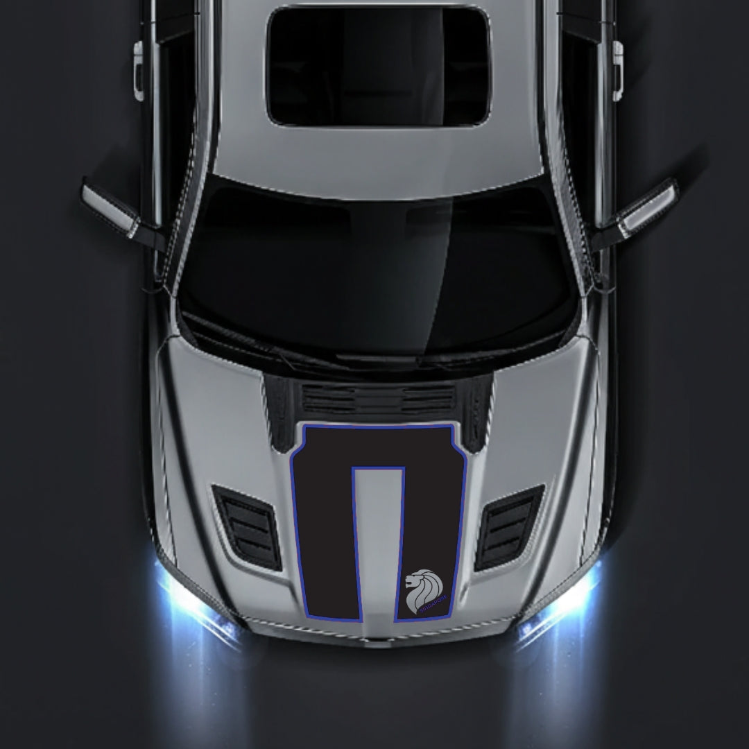 Hood Panel Decal/Sticker - Singapore - Cut - Border Graphic Kit - For Dodge RAM 1500 2019-2025 - Premium Vinyl