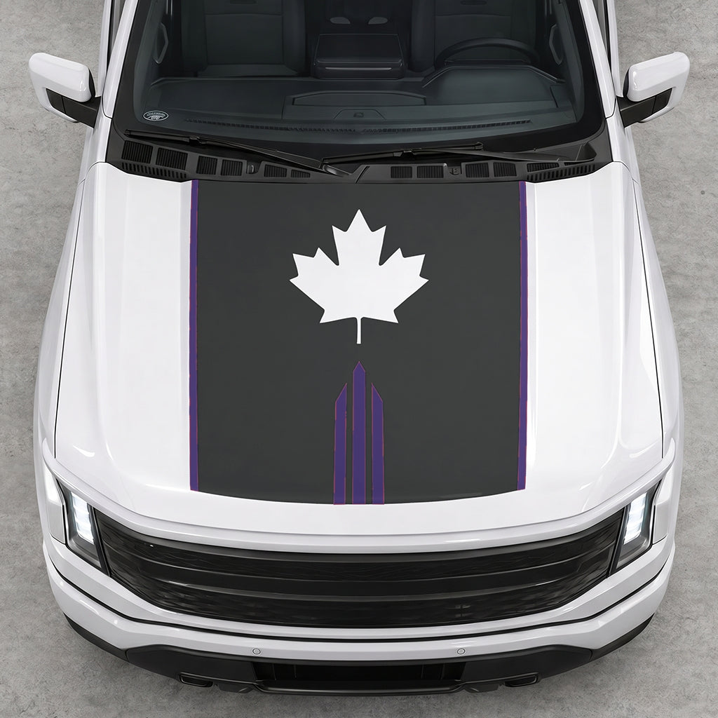 Hood Panel Decal/Sticker - Maple Graphic Decal Graphic Kit - For Ford F-150 2015-2020 - Premium Vinyl