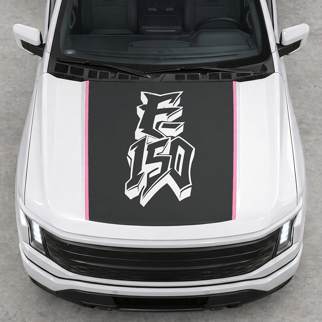 Hood Panel Decal/Sticker - Graffiti Graphic Decal Graphic Kit - For Ford F-150 2015-2020 - Premium Vinyl