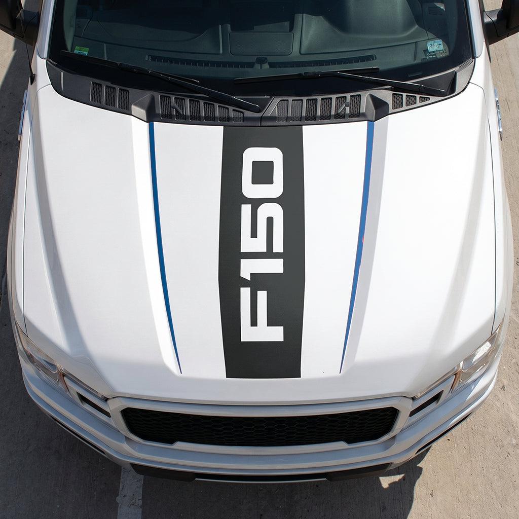 Hood Panel Decal/Sticker - Bold F150 Graphic Decal Graphic Kit - For Ford F-150 2015-2020 - Premium Vinyl