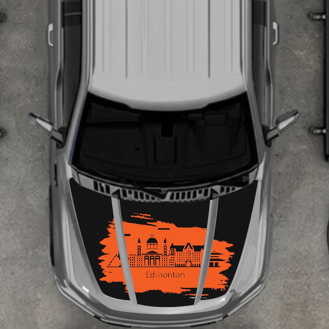 Hood Panel Decal/Sticker - Edmonton Graphic Kit - For Ford F-150 2020-2026 - Premium Vinyl