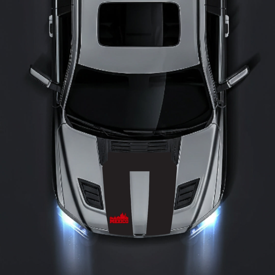 Performance Hood Panel Decal/Sticker - Mexico Graphic Kit - For Dodge RAM 1500 2019-2025 - Premium Vinyl