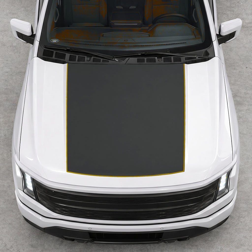 Hood Panel Decal/Sticker - Solid Graphic Decal Graphic Kit - For FORD F-150 2015-2020 - Premium Vinyl
