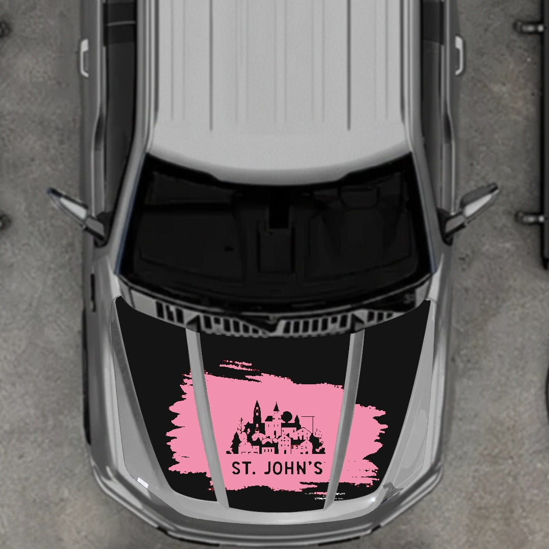 Hood Panel Decal/Sticker - St John's Graphic Kit - For Ford F-150 2020-2026 - Premium Vinyl
