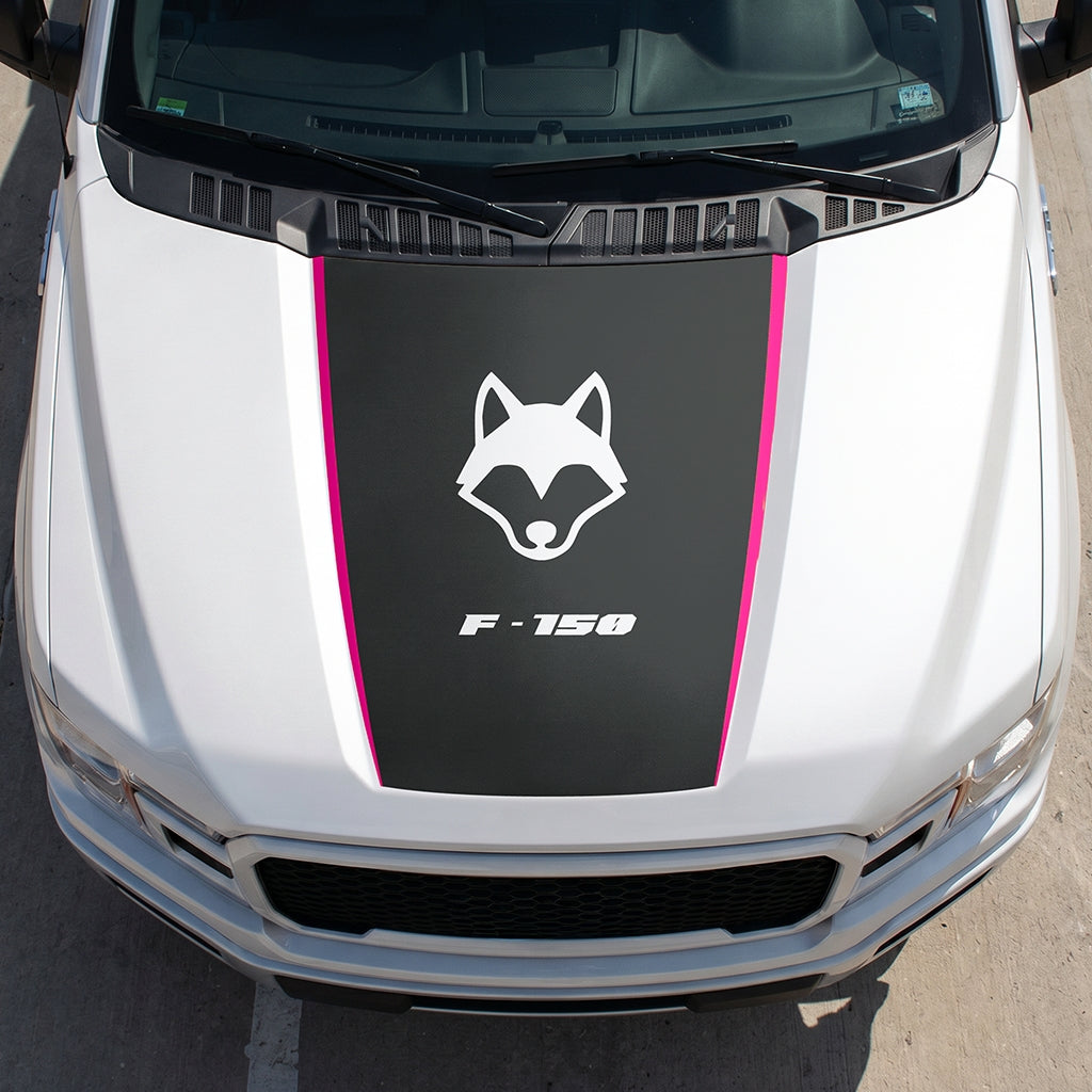 Hood Panel Decal/Sticker - Coyote Graphic Decal Graphic Kit - For Ford F-150 2015-2020 - Premium Vinyl