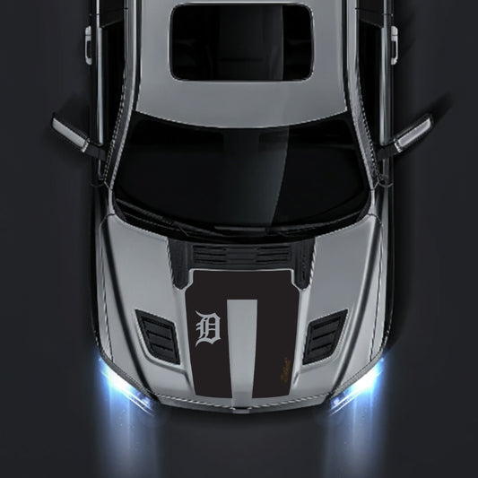 Performance Hood Panel Decal/Sticker - Detroit Street - Cut Graphic Kit - For Dodge RAM 1500 2019-2025 - Premium Vinyl