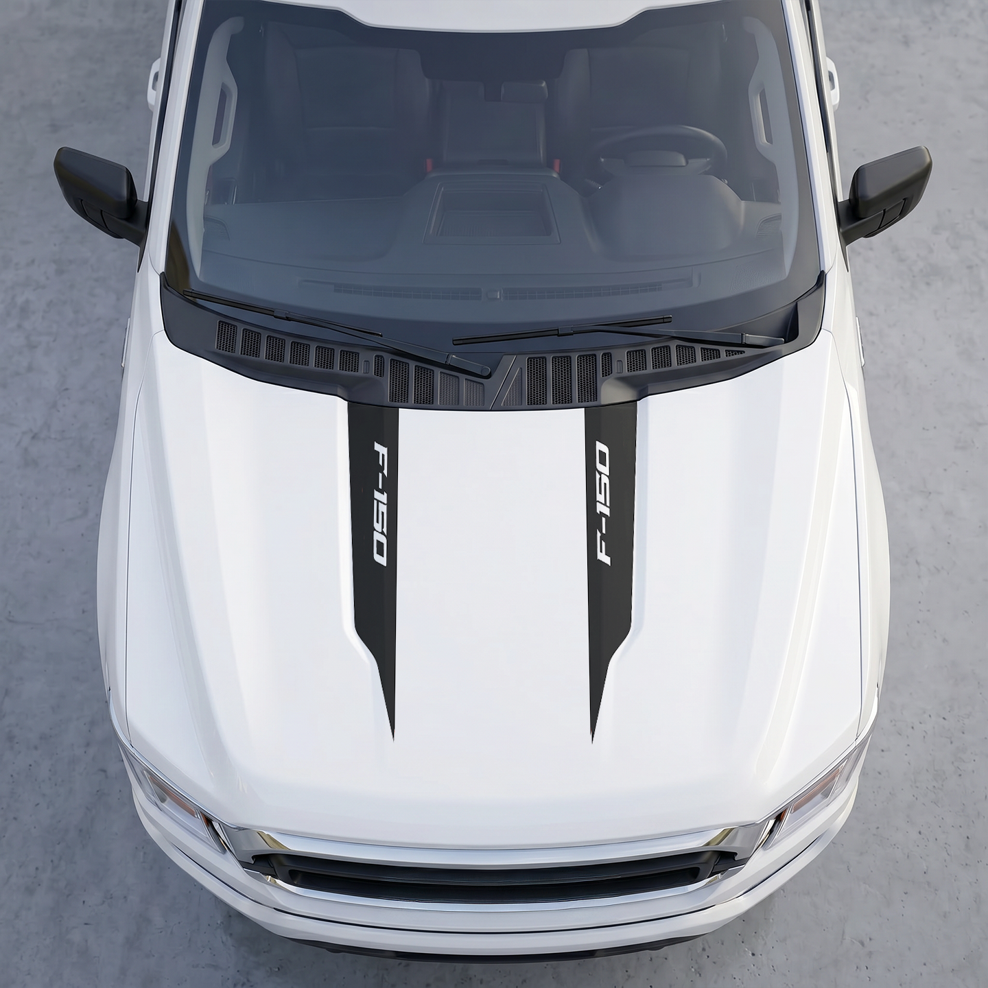 Hood Panel Decal/Sticker - Different Styles Graphic Decals Kit- For Ford F-150 2015-2020 - Premium Vinyl