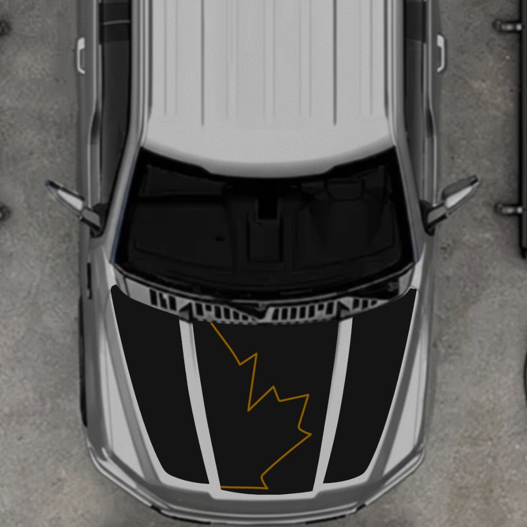 Hood Panel Decal/Sticker - Canada Style 16 Graphic Kit - For Ford F-150 2020-2026 - Premium Vinyl