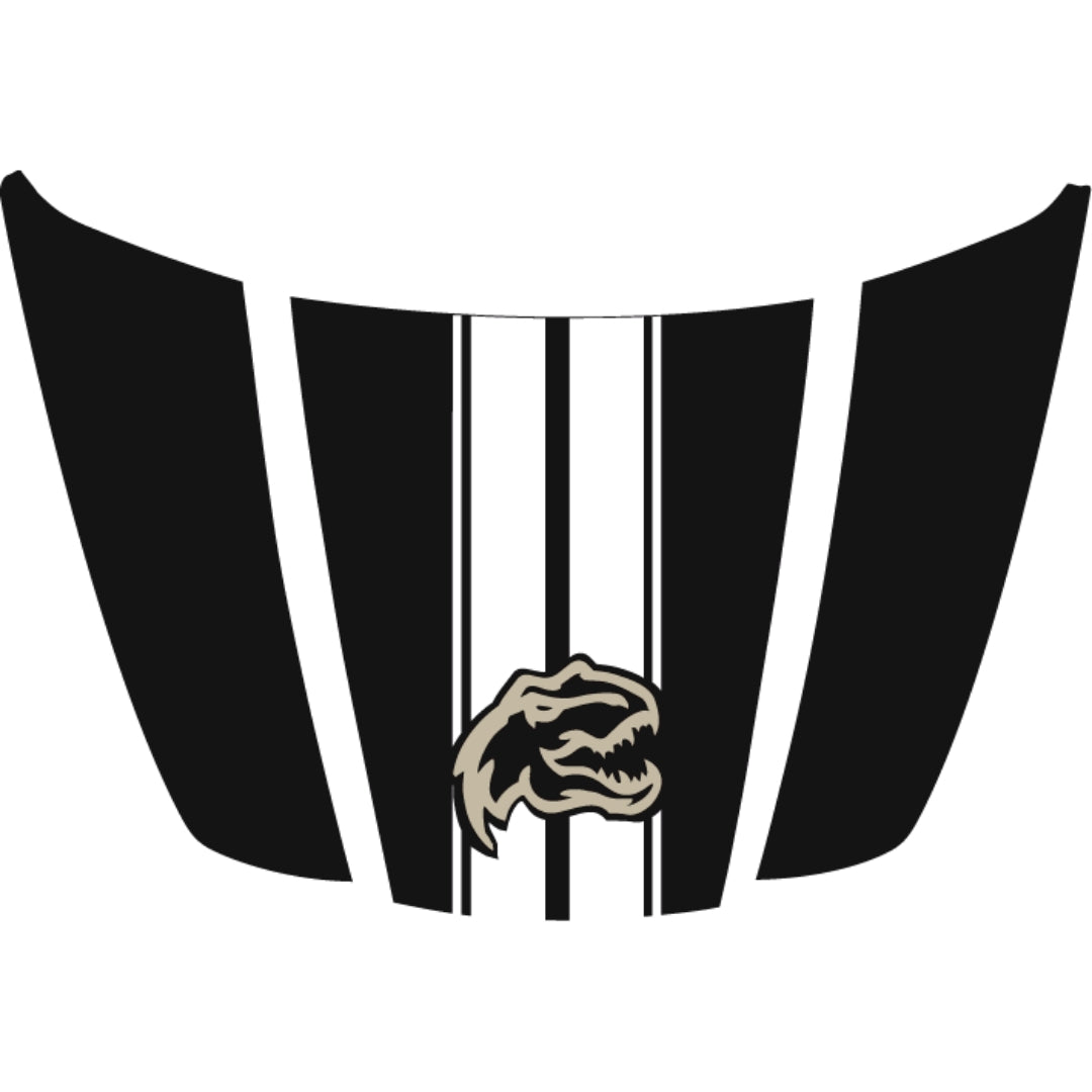 Hood Panel Decal/Sticker - Rex Style - Cut Graphic Kit - For Ford F-150 2020-2026 - Premium Vinyl