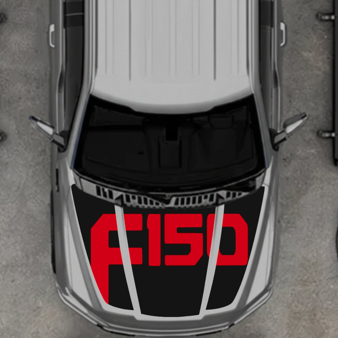 Hood Panel Decal/Sticker - Style 18 Graphic Kit - For Ford F-150 2020-2026 - Premium Vinyl