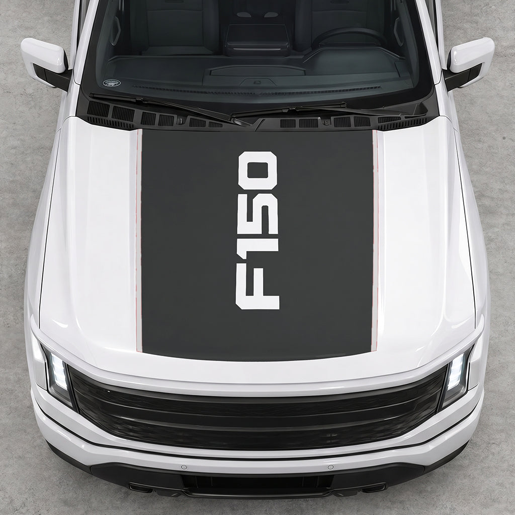 Hood Panel Decal/Sticker - Solid F150 Graphic Decal Graphic Kit - For Ford F-150 2015-2020 - Premium Vinyl