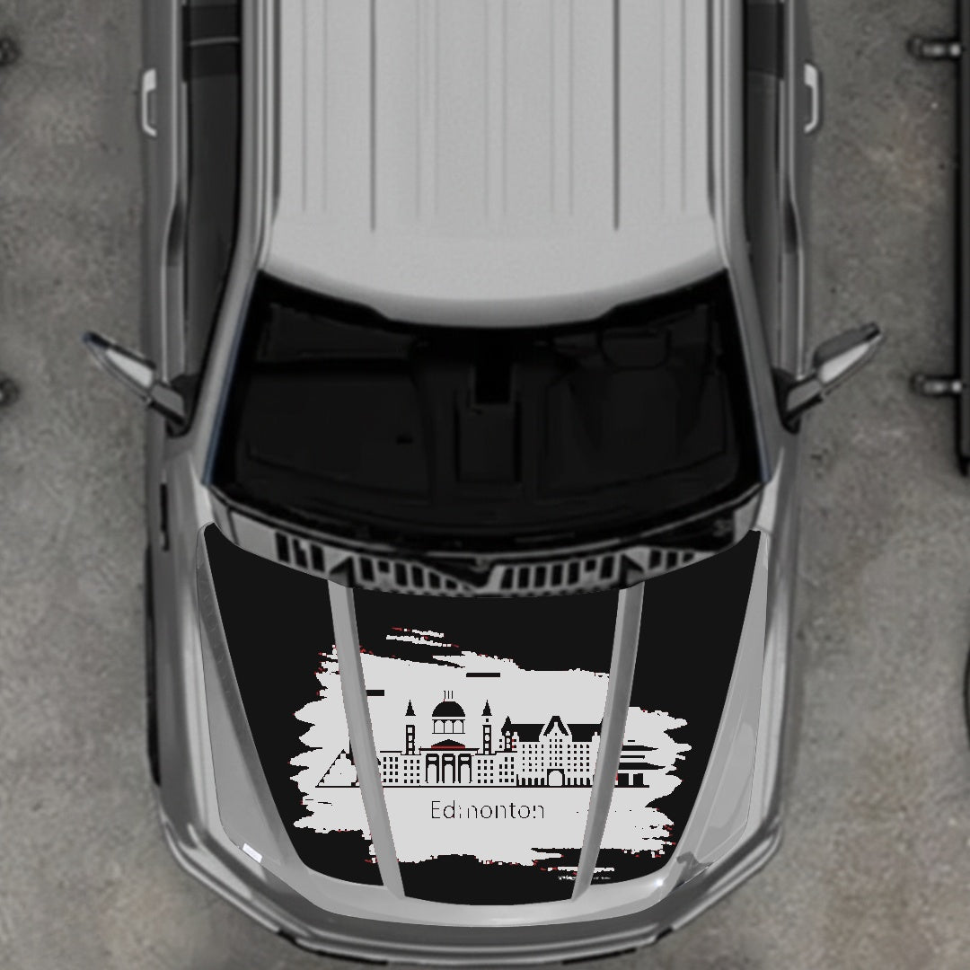 Hood Panel Decal/Sticker - Edmonton Graphic Kit - For Ford F-150 2020-2026 - Premium Vinyl