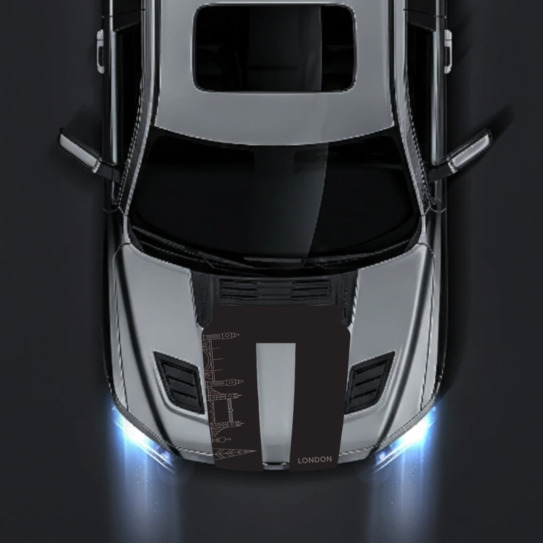 Performance Hood Panel Decal/Sticker - London Skyline Graphic Kit - For Dodge RAM 1500 2019-2025 - Premium Vinyl