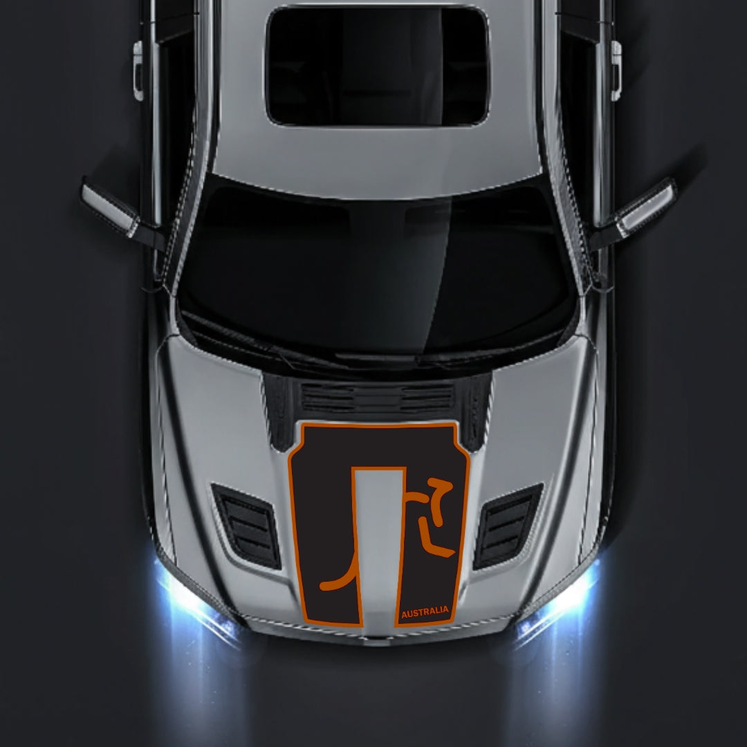 Performance Hood Panel Decal/Sticker - Australia - Border Graphic Kit - For Dodge RAM 1500 2019-2025 - Premium Vinyl