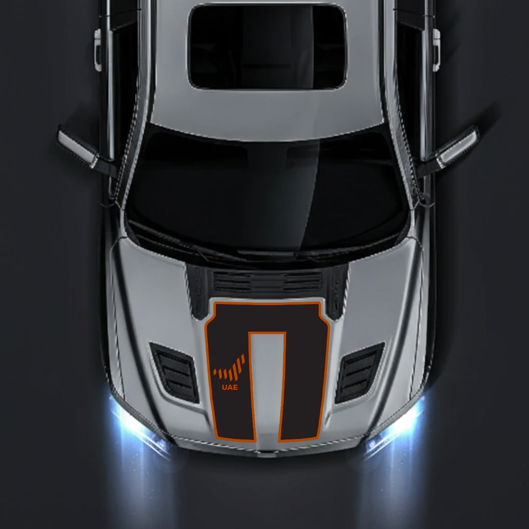 Performance Hood Panel Decal/Sticker - United Arab Emirates - Border Graphic Kit - For Dodge RAM 1500 2019-2025 - Premium Vinyl