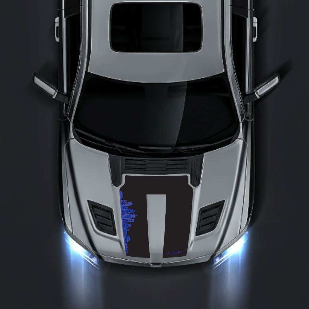 Hood Panel Decal/Sticker - Vancouver Skyline Graphic Kit - For Dodge RAM 1500 2019-2025 - Premium Vinyl