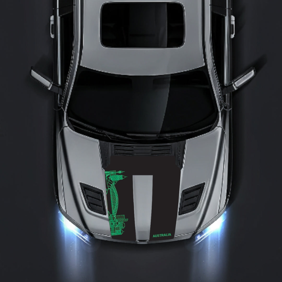 Hood Panel Decal/Sticker - Australia Skyline Graphic Kit - For Dodge RAM 1500 2019-2025 - Premium Vinyl