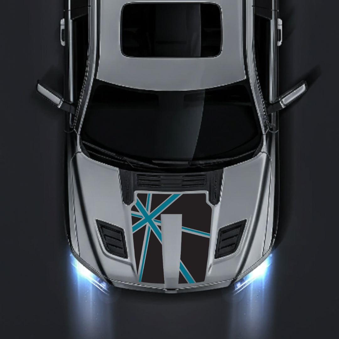 Performance Hood Panel Decal/Sticker - England - Cut Graphic Kit - For Dodge RAM 1500 2019-2025 - Premium Vinyl