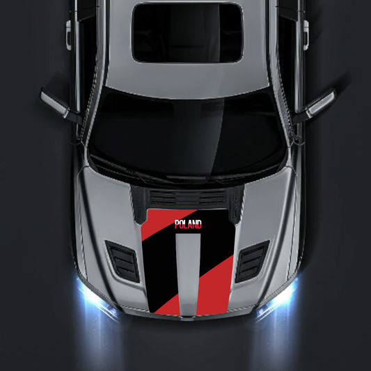 Performance Hood Panel Decal/Sticker - Poland Graphic Kit - For Dodge RAM 1500 2019-2025 - Premium Vinyl