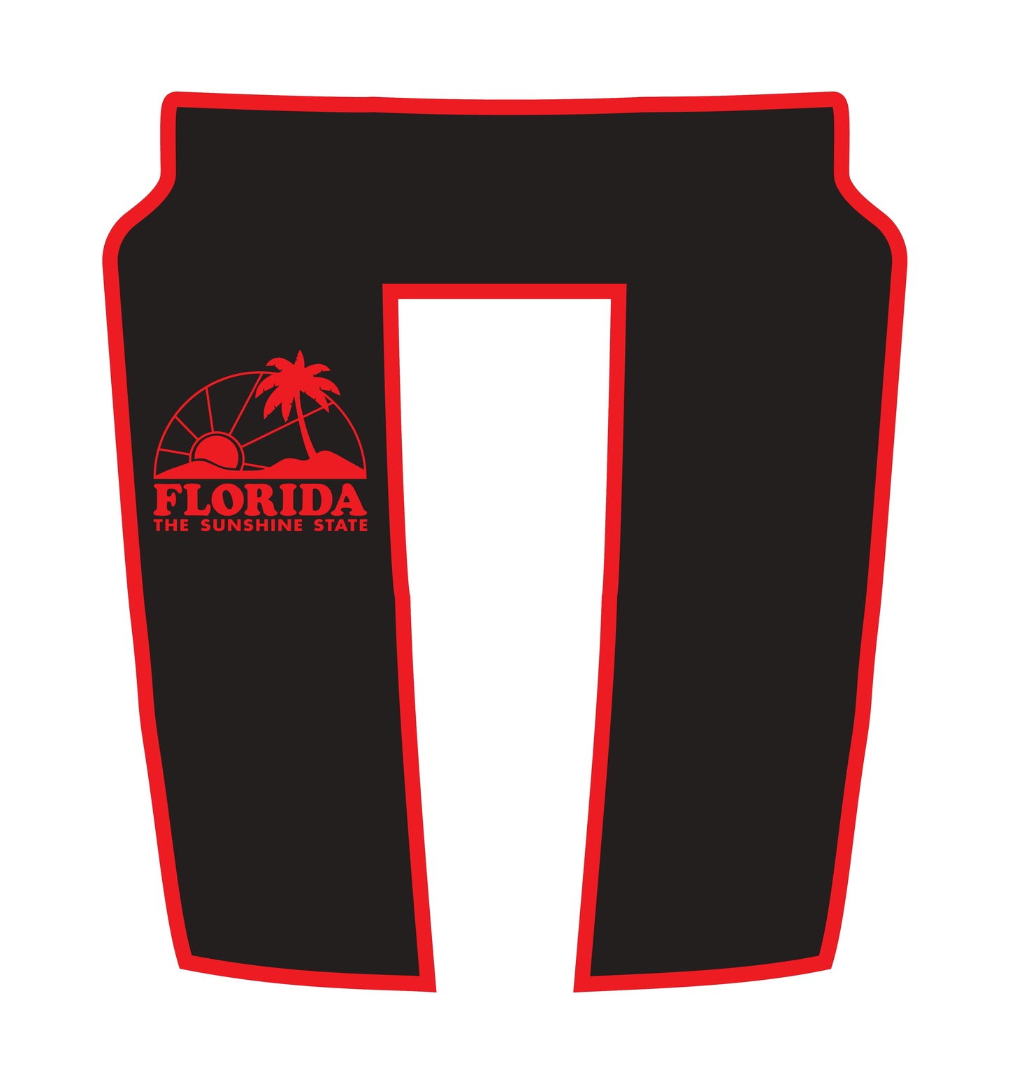 Hood Panel Decal/Sticker - Florida - Border Graphic Kit - For Dodge RAM 1500 2019-2025 - Premium Vinyl