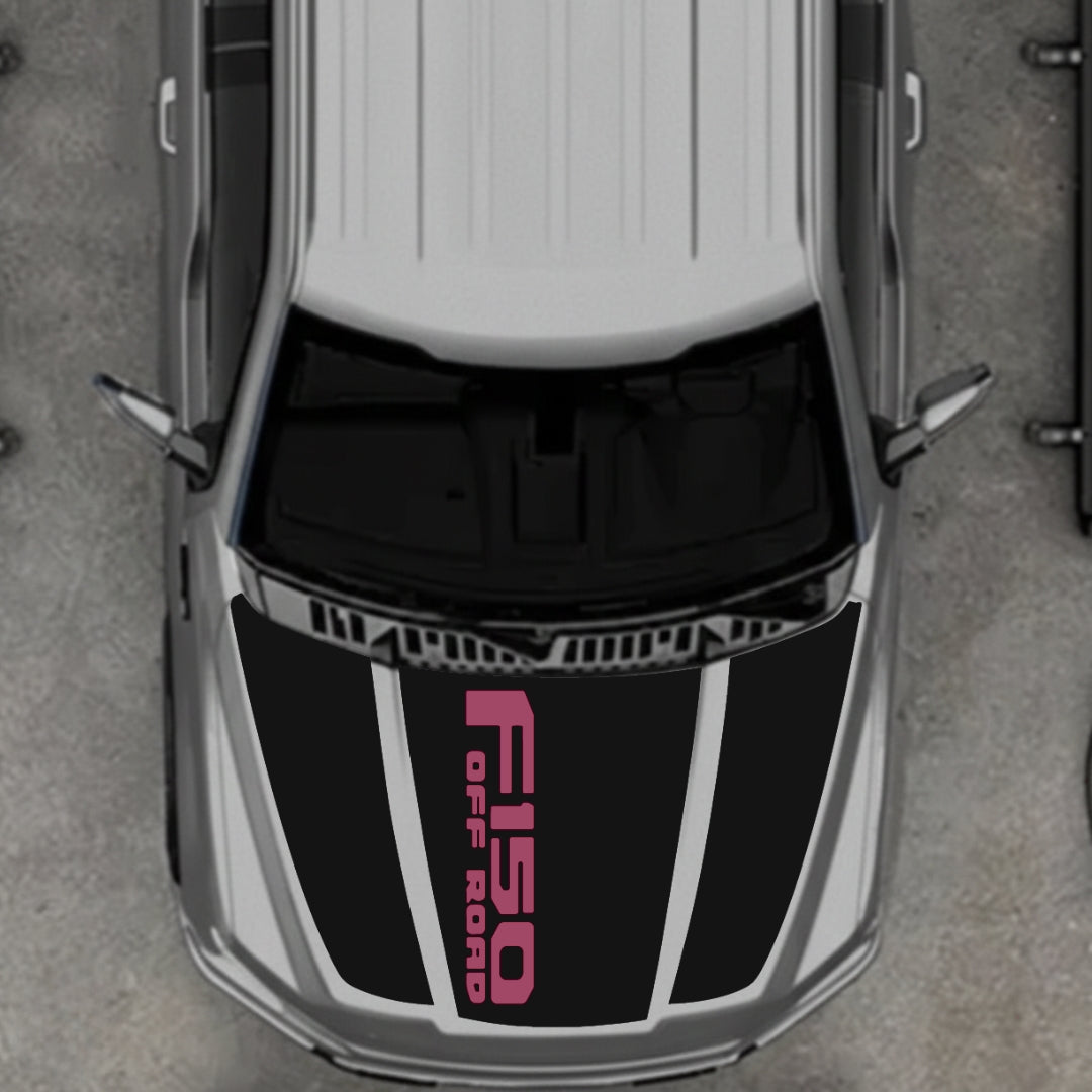 Hood Panel Decal/Sticker - Style 11 Graphic Kit - For Ford F-150 2020-2026 - Premium Vinyl