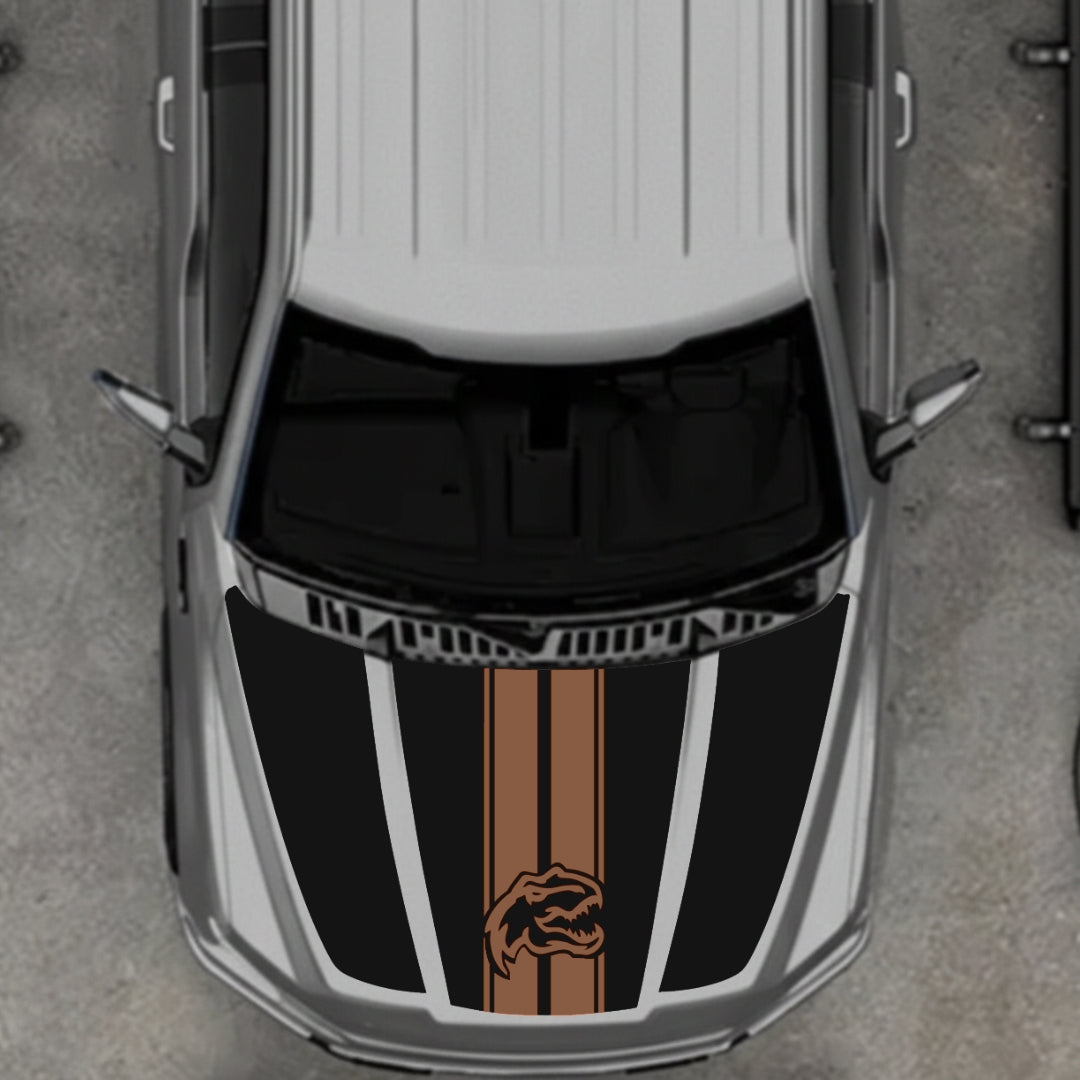 Hood Panel Decal/Sticker - Rex Style 2 Graphic Kit - For Ford F-150 2020-2026 - Premium Vinyl