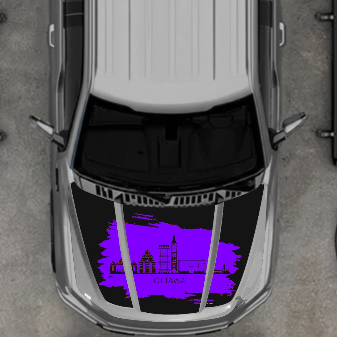 Hood Panel Decal/Sticker - Ottawa Graphic Kit - For Ford F-150 2020-2026 - Premium Vinyl