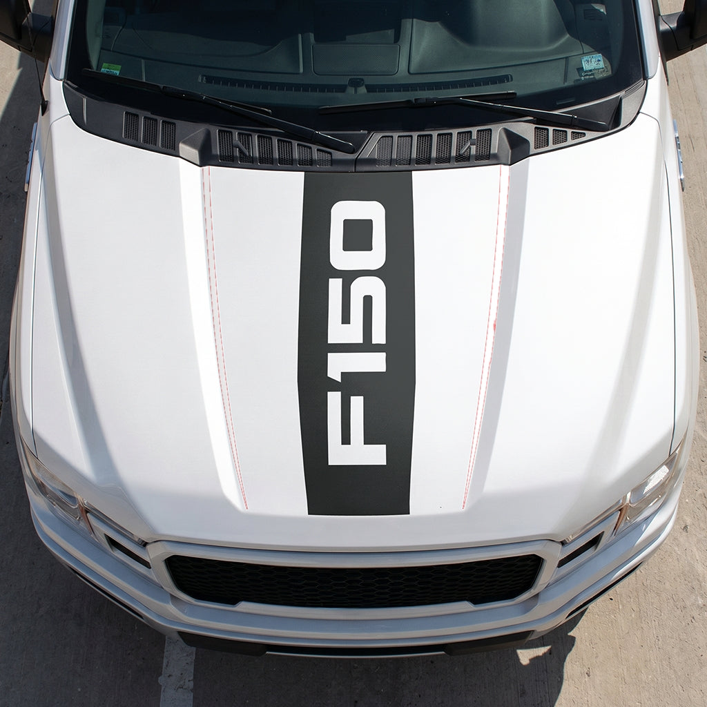 Hood Panel Decal/Sticker - Bold F150 Graphic Decal Graphic Kit - For Ford F-150 2015-2020 - Premium Vinyl