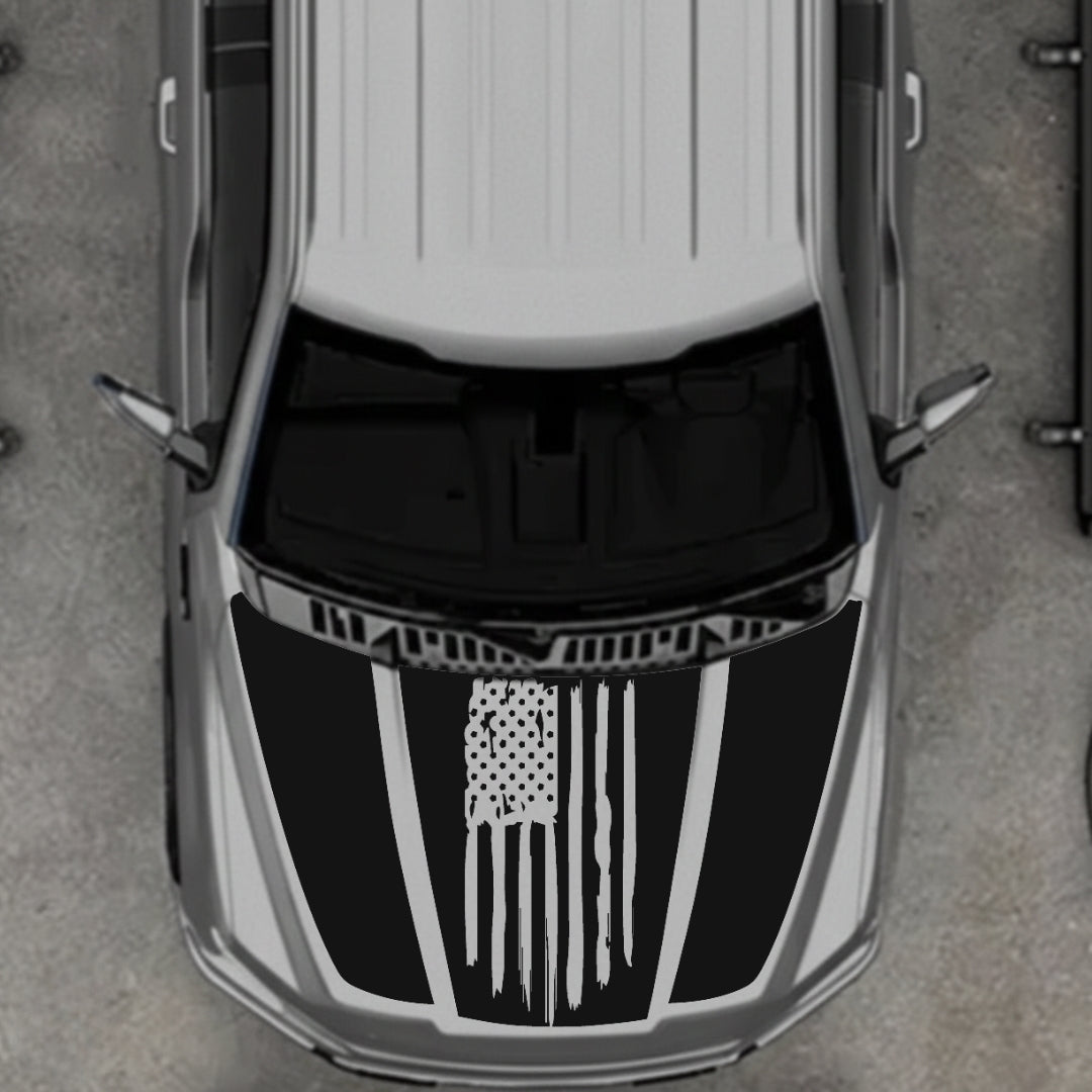 Hood Panel Decal/Sticker - USA Style 14 Graphic Kit - For Ford F-150 2020-2026 - Premium Vinyl