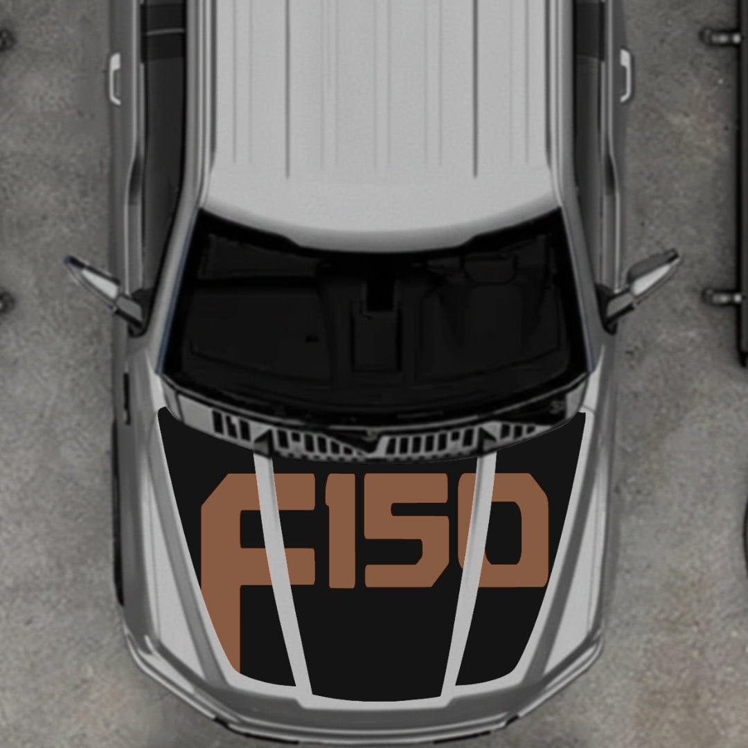 Hood Panel Decal/Sticker - Style 18 Graphic Kit - For Ford F-150 2020-2026 - Premium Vinyl