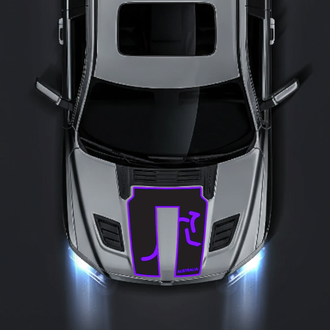 Performance Hood Panel Decal/Sticker - Australia - Border Graphic Kit - For Dodge RAM 1500 2019-2025 - Premium Vinyl