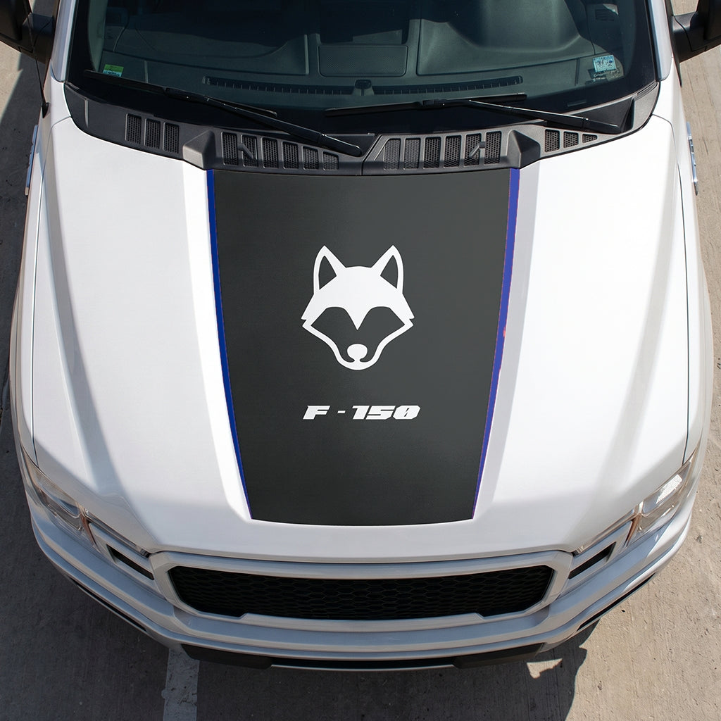 Hood Panel Decal/Sticker - Coyote Graphic Decal Graphic Kit - For Ford F-150 2015-2020 - Premium Vinyl