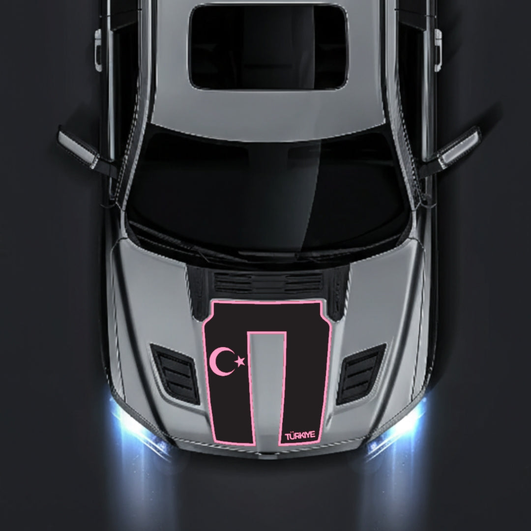 Hood Panel Decal/Sticker - Turkey - Border Graphic Kit - For Dodge RAM 1500 2019-2025 - Premium Vinyl