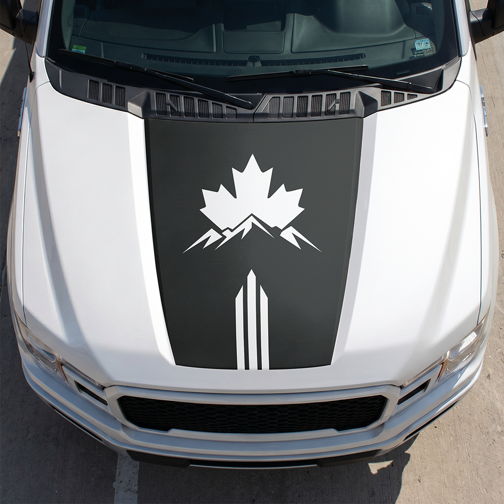 Hood Panel Decal/Sticker - Different Styles Graphic Decals Kit- For Ford F-150 2015-2020 - Premium Vinyl