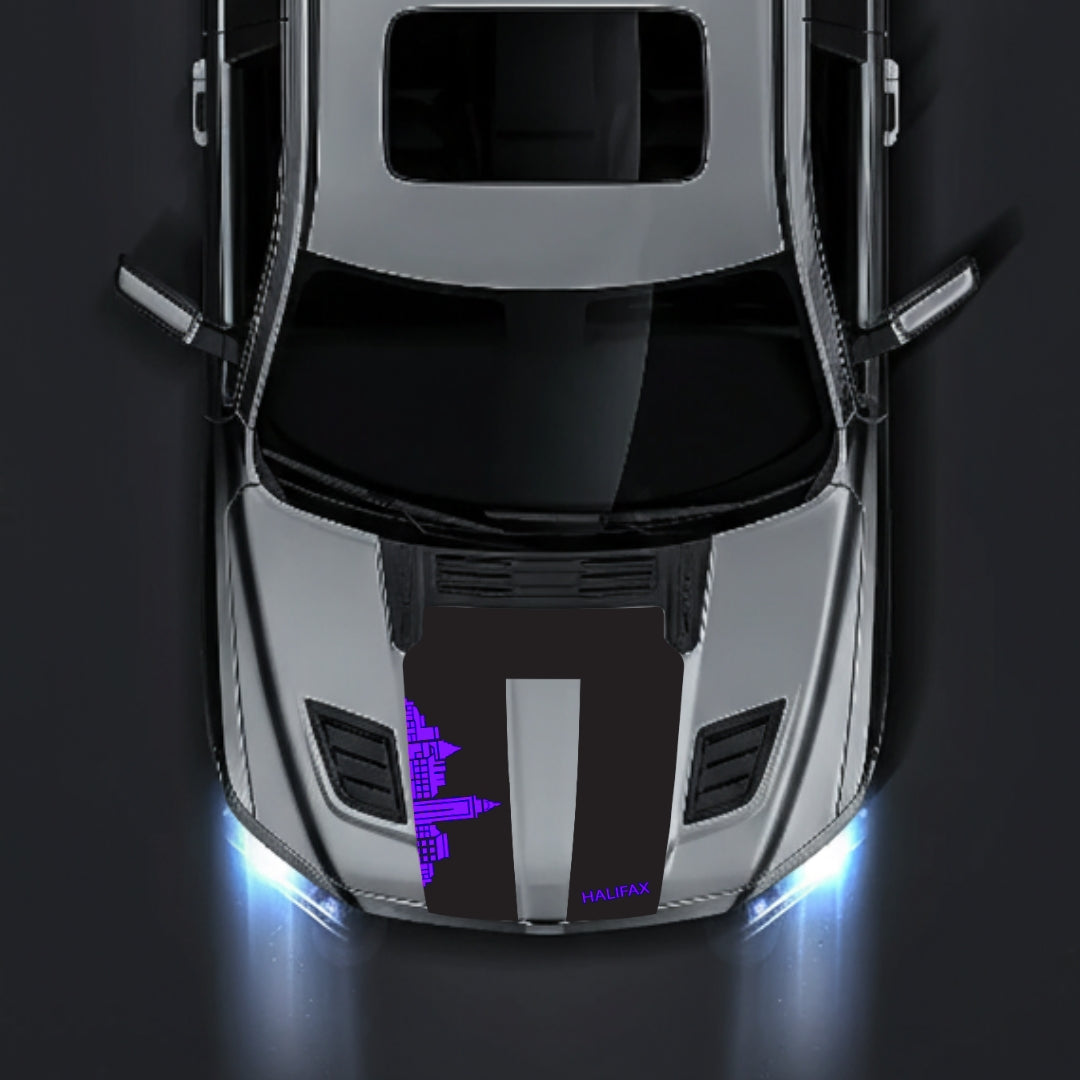 Performance Hood Panel Decal/Sticker - Halifax Skyline Graphic Kit - For Dodge RAM 1500 2019-2025 - Premium Vinyl