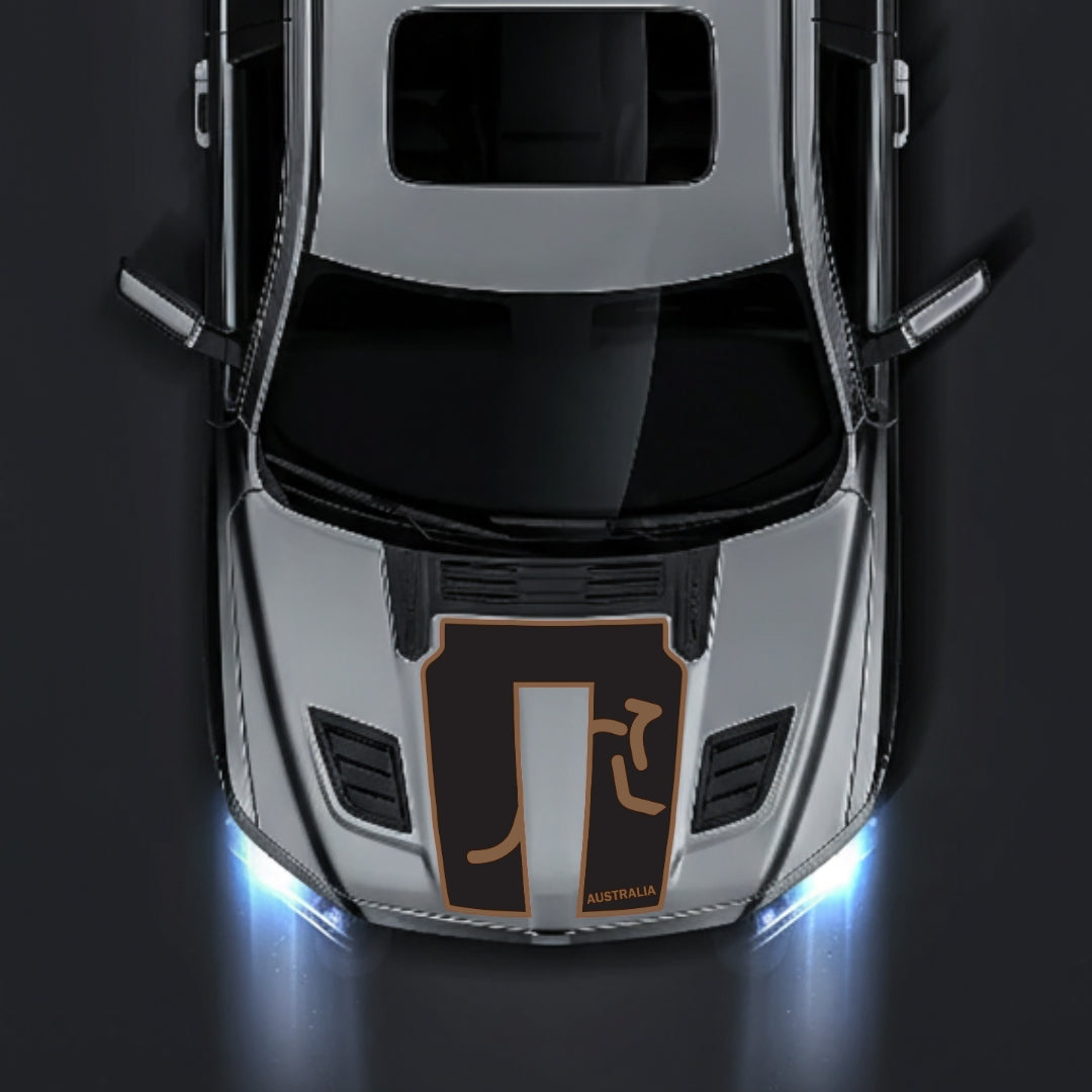 Performance Hood Panel Decal/Sticker - Australia - Border Graphic Kit - For Dodge RAM 1500 2019-2025 - Premium Vinyl