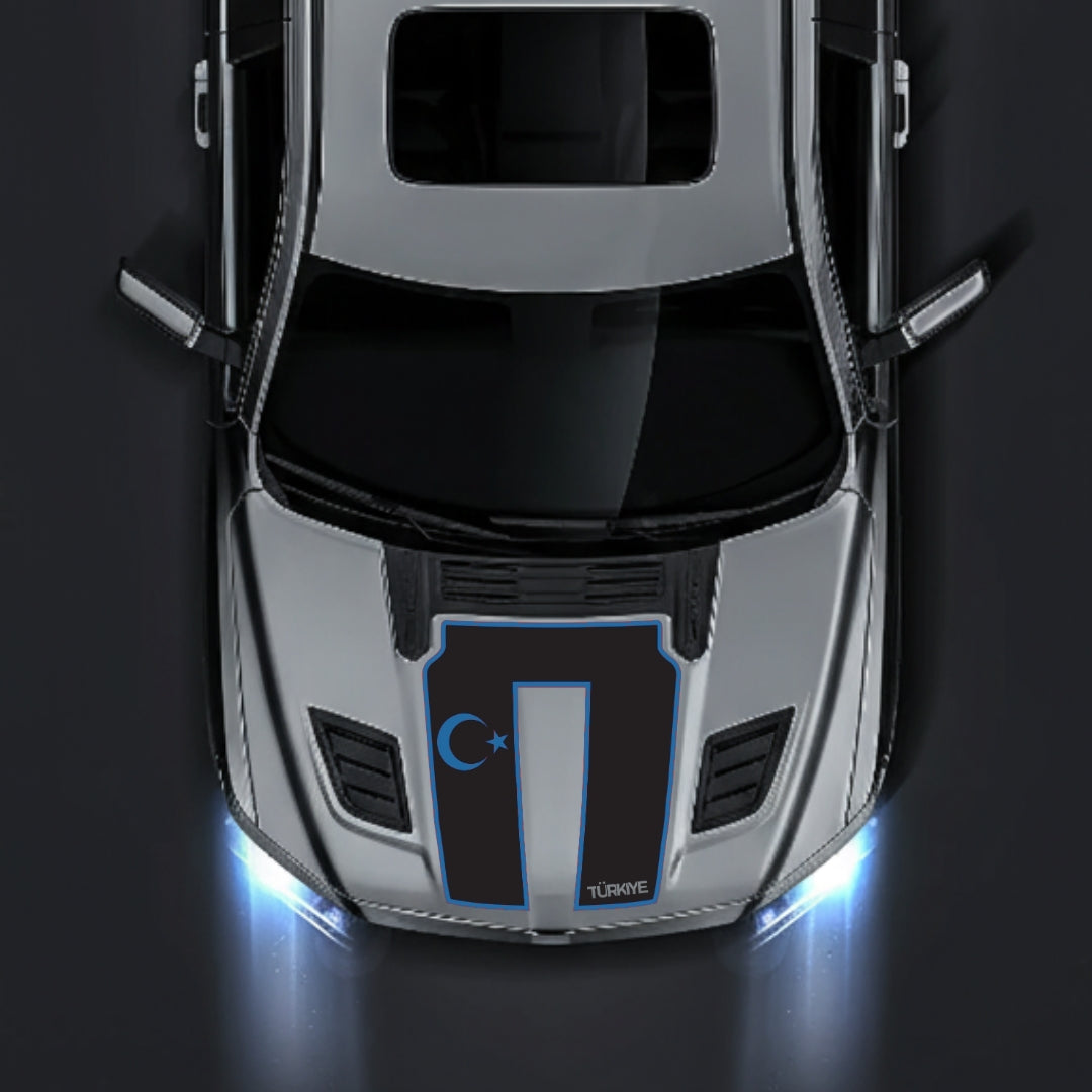Hood Panel Decal/Sticker - Turkey - Cut - Border Graphic Kit - For Dodge RAM 1500 2019-2025 - Premium Vinyl