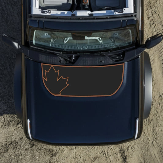 Hood Panel Decal/Sticker - Canada Leaf Graphic Kit - For Ford Bronco - Premium Vinyl