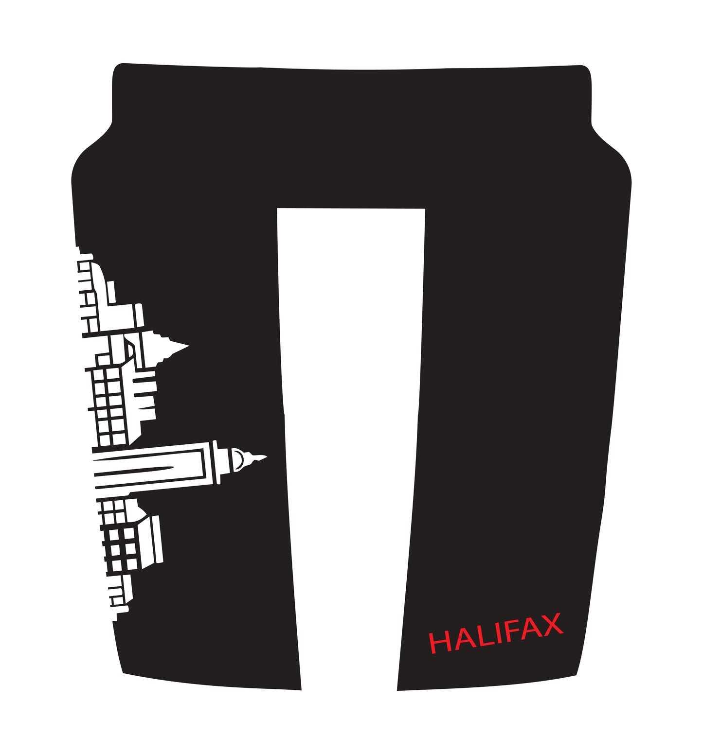 Hood Panel Decal/Sticker - Halifax Skyline - Cut Graphic Kit - For Dodge RAM 1500 2019-2025 - Premium Vinyl